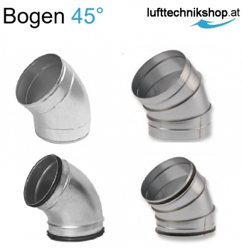 Bogen 45° mit oder ohne Dichtring